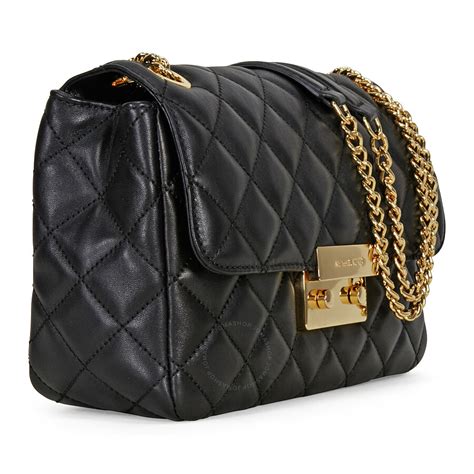 black quilted michael kors purse|michael kors soho shoulder bag.